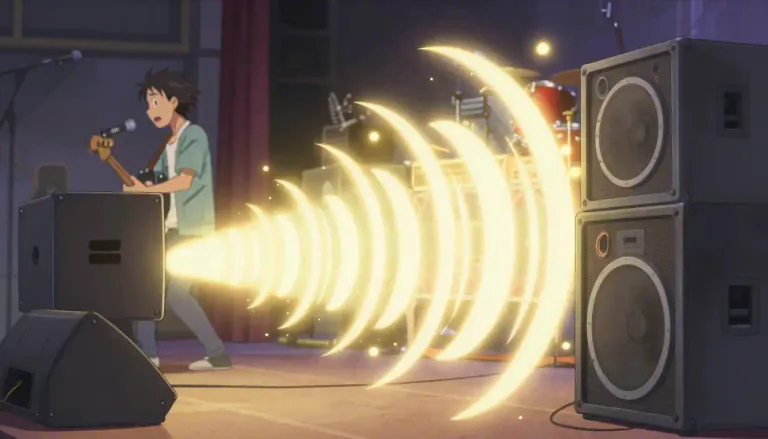 Visual representation of "amplification" - The act of making something louder