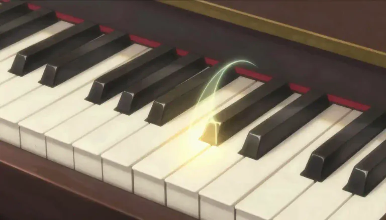 Visual representation of "semitone" - The smallest musical interval, a half step, in most music systems
