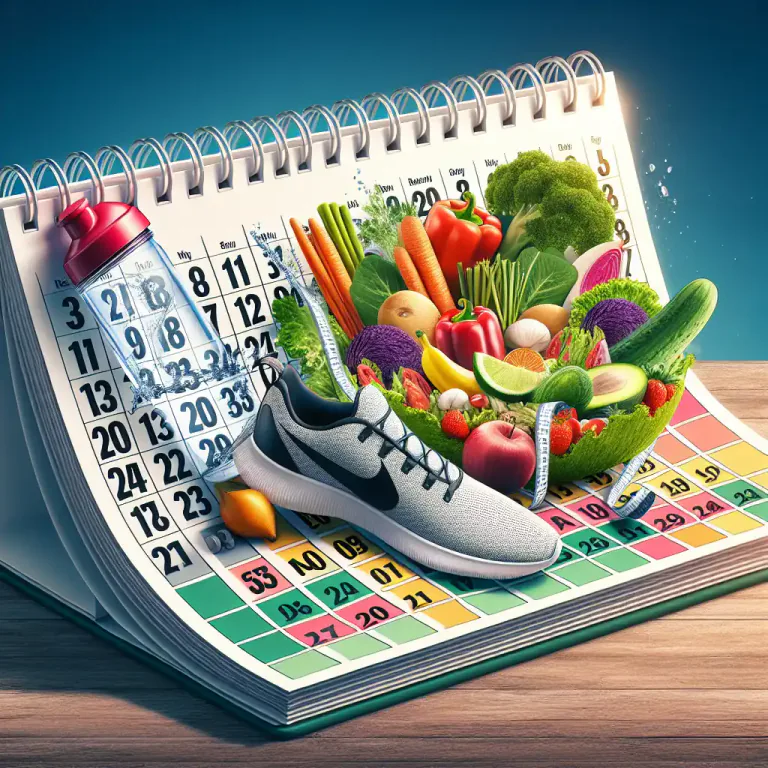 Visual representation of "week" - A seven-day period starting with a specific day, such as the day of an important event.