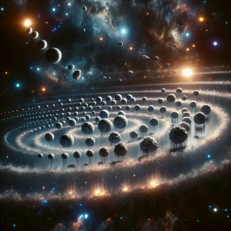 Visual representation of "accretion" - In sciences (like geology, astronomy), the process in which material, often in the form of small particles, accumulates onto a mass