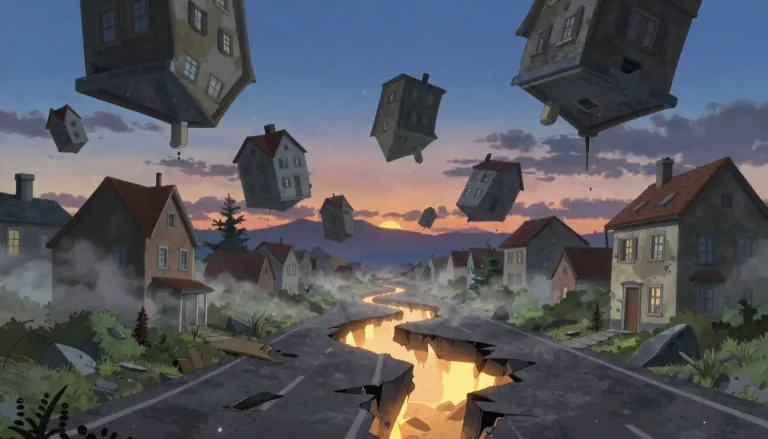 Visual representation of "surreal" - Like a strange dream. It's not normal or real, but weird, fantastic and sometimes scary.