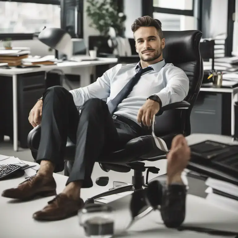 Visual representation of "slack" - Avoid work or duties.