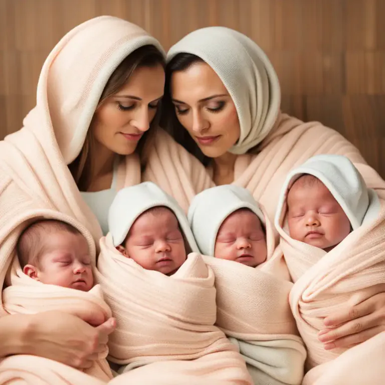 Visual representation of "triplet" - One of three children or animals born at the same time to the same mother.