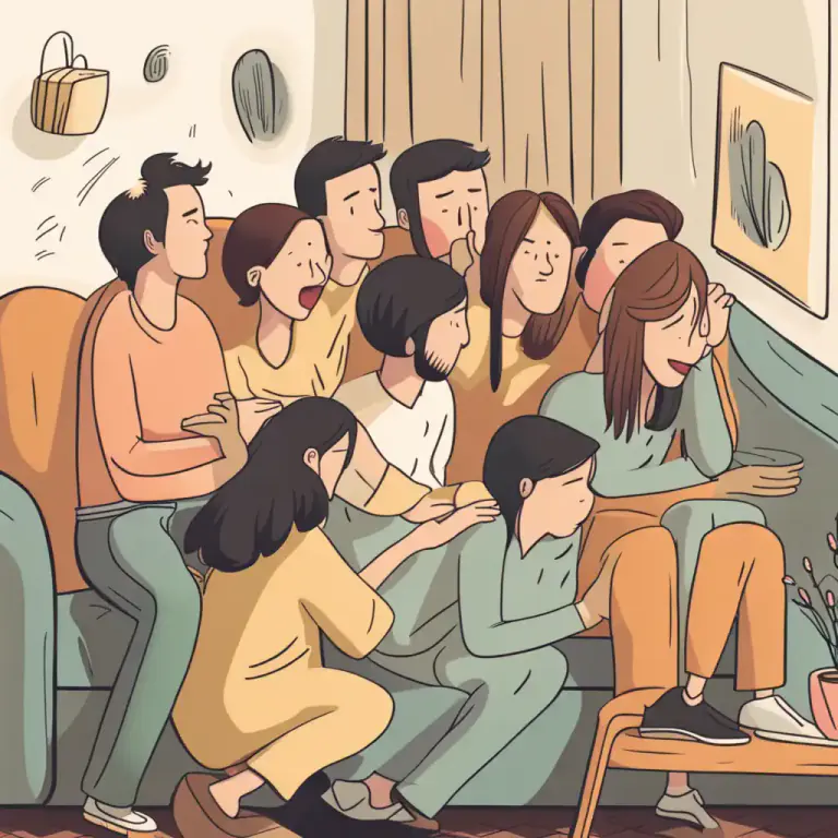 Visual representation of "shove up" - To move closer together in order to make space for someone or something.