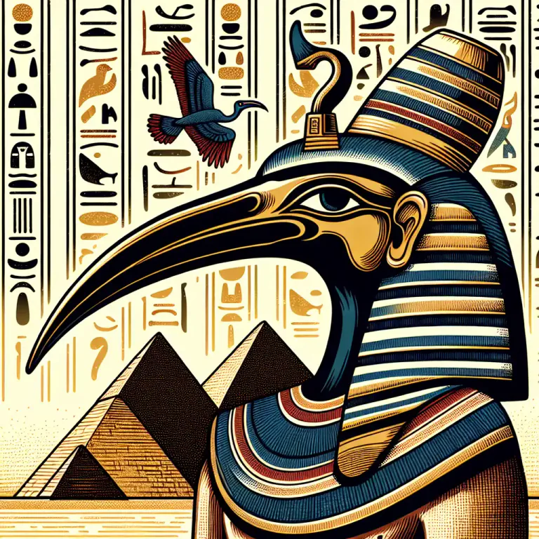 Visual representation of "ibis" - In ancient Egypt, the ibis was a sacred bird, often associated with the gods.