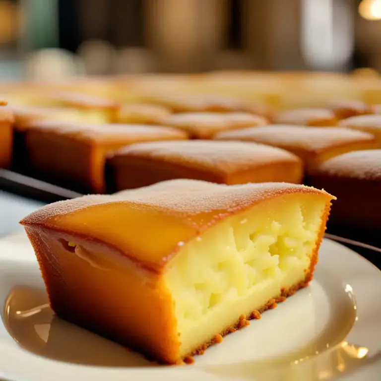 Visual representation of "financier" - A type of sweet cake made from ground almonds, sugar, and egg whites.