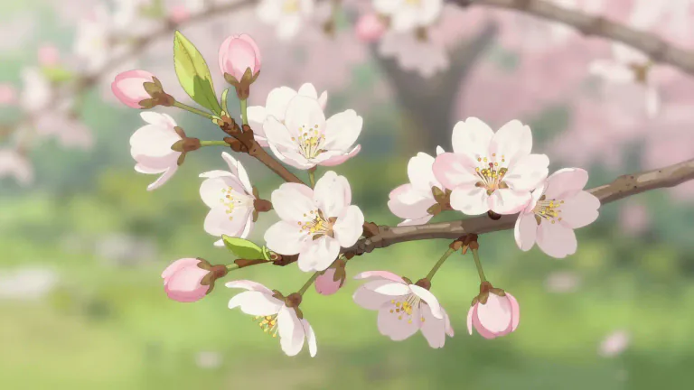 Visual representation of "blossom" - The flower of a plant, especially of a fruit tree