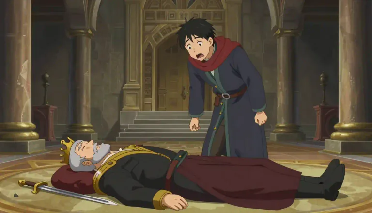 Visual representation of "patricide" - The act of killing one's own father.