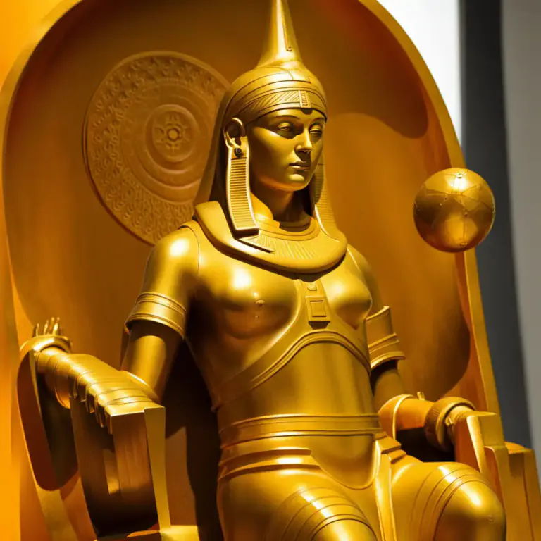Visual representation of "brazen" - A strong, hard, yellow-orange metal