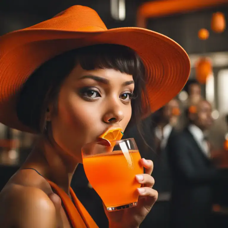 Visual representation of "orange" - The distinctive flavor of oranges.
