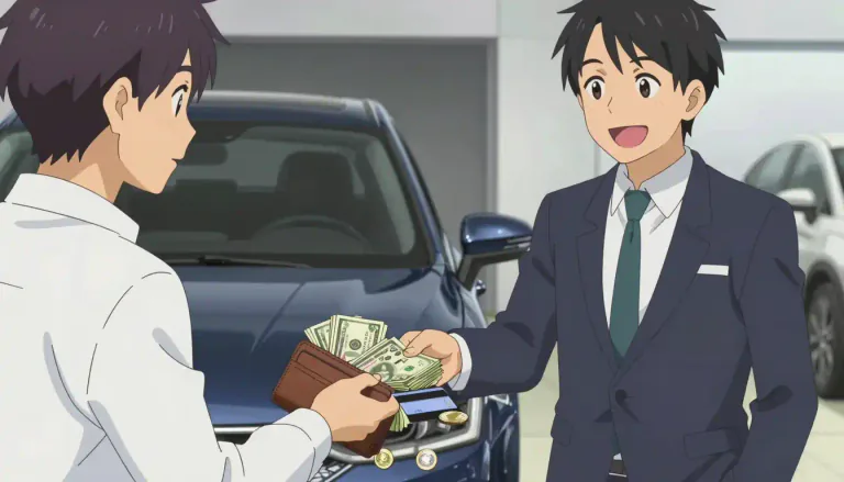 Visual representation of "spend" - To use money to buy or pay for something