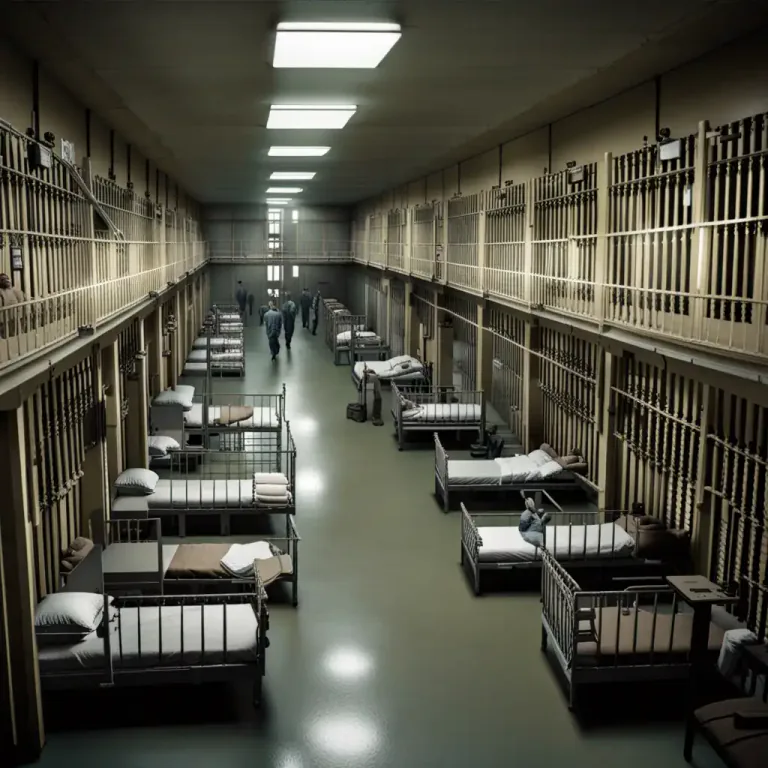 Visual representation of "overcrowding" - In a legal context, when there are too many inmates in a prison than it can comfortably and safely accommodate.