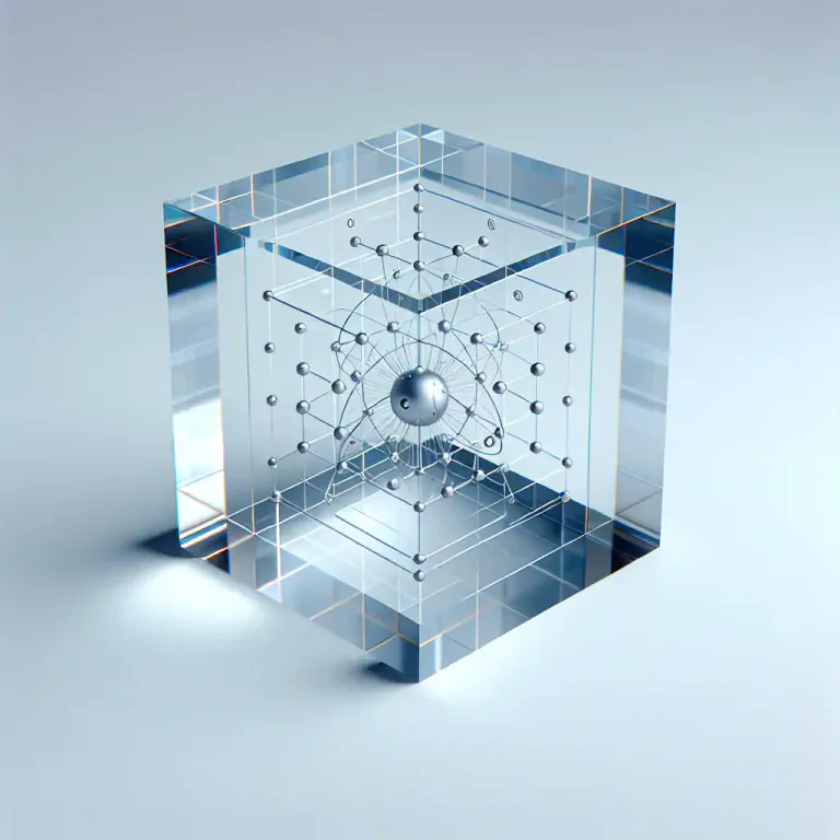 Visual representation of "vacuity" - a vacuum or empty space within a solid object