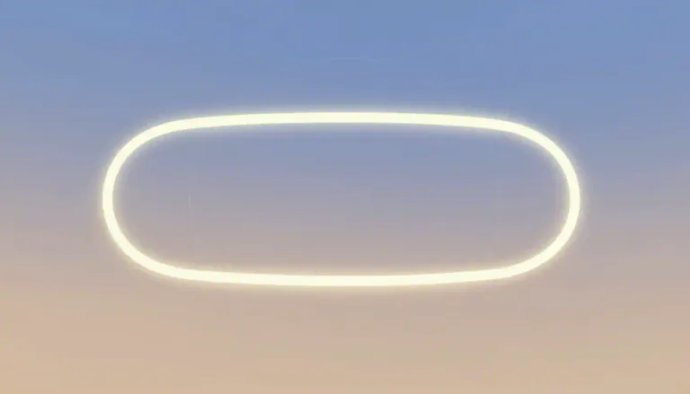 Visual representation of "ellipse" - A shape that looks like a round circle but is long in one direction