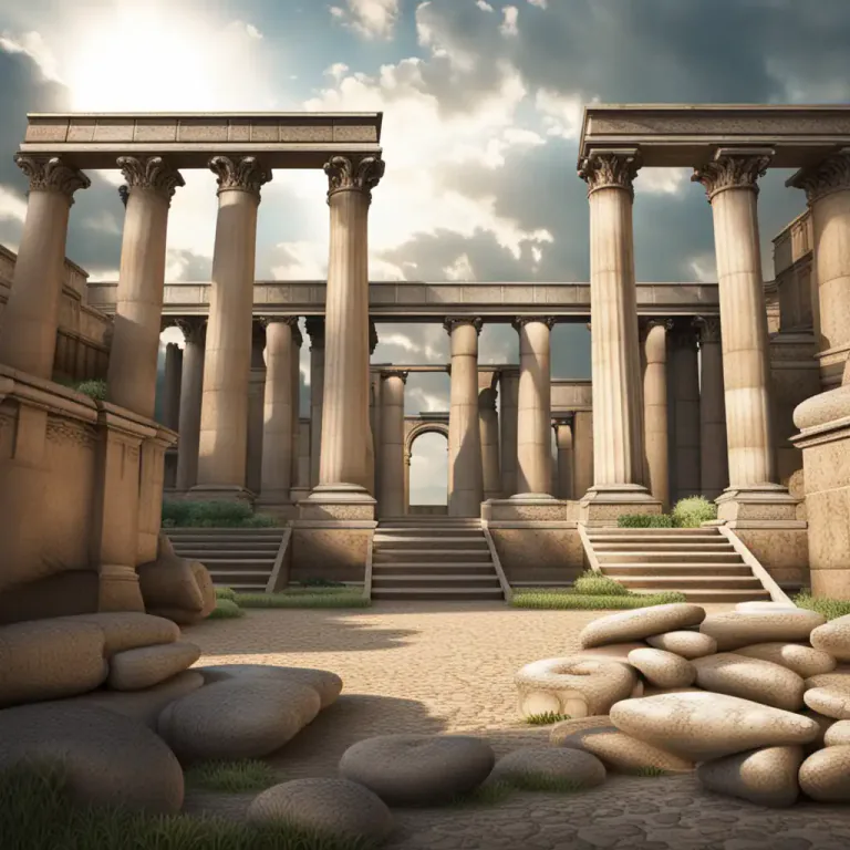 Visual representation of "monument" - An old building or place that is important historically.