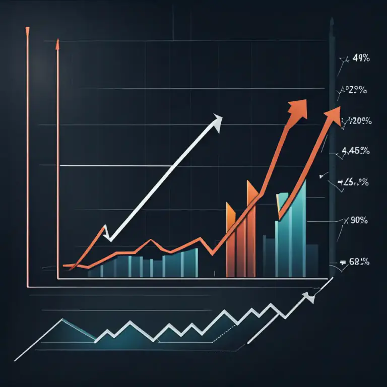 Visual representation of "improve" - An increase in the value or price of something