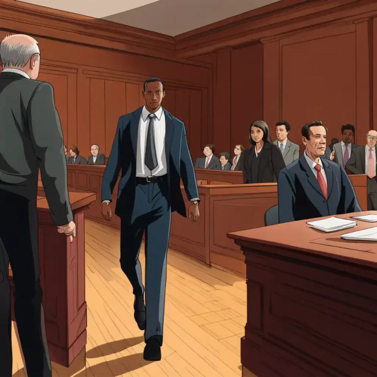 Visual representation of "walk free" - To avoid punishment or penalty, especially in a legal context.