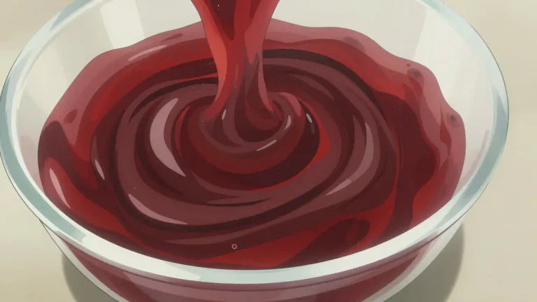Visual representation of "clot" - To change from a liquid into a thickened mass.