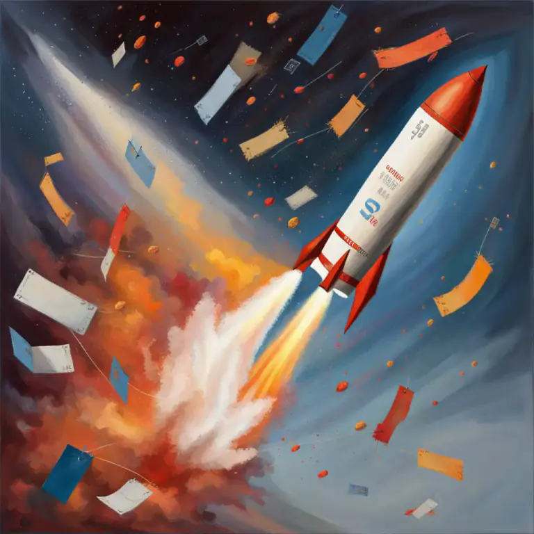 Visual representation of "stratosphere" - A very high level or degree.
