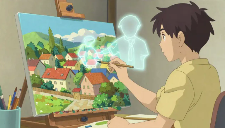 Visual representation of "depict" - To show or represent something or someone in a picture, story or other form