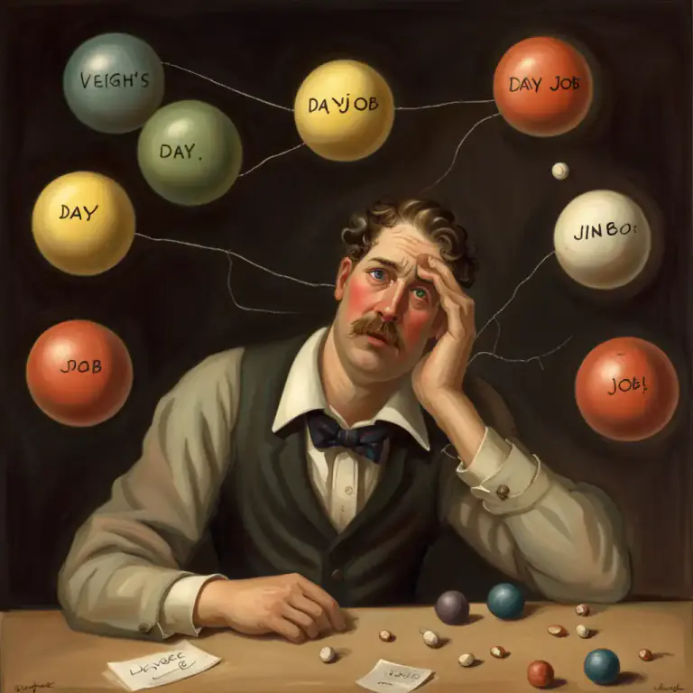 Visual representation of "creak under the strain" - To feel pressure or struggle to cope with a difficult situation.