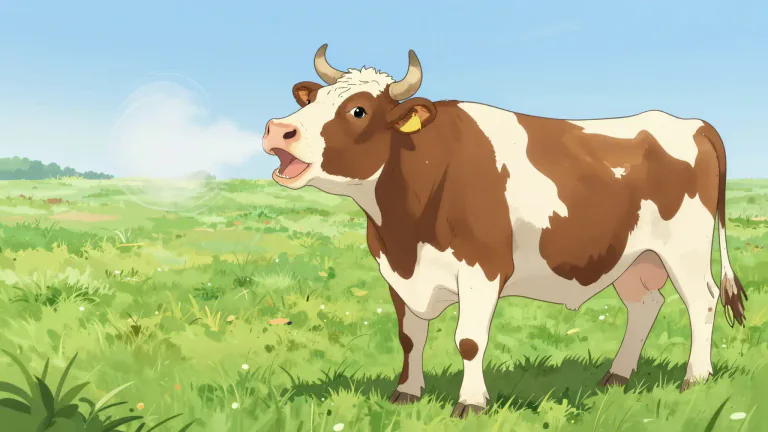 Visual representation of "moo" - The sound that a cow makes