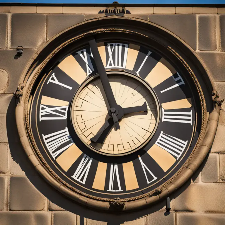 Visual representation of "clock" - The face of a clock displaying the time