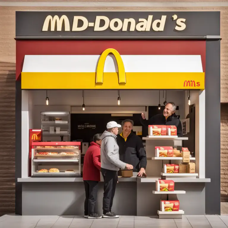Visual representation of "franchise" - A system where a popular brand allows others to sell its products, for a fee