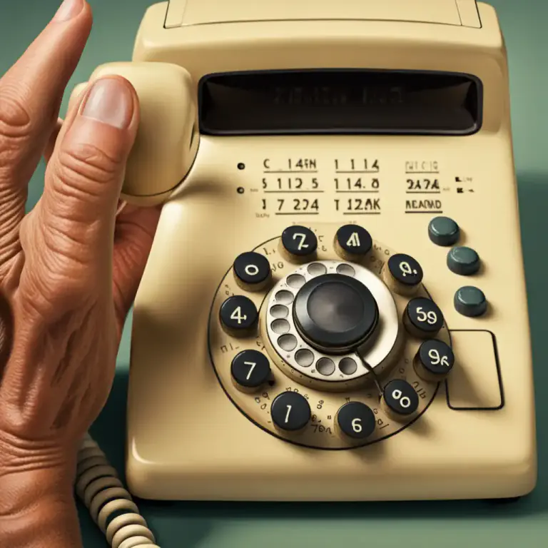 Visual representation of "dial" - To call someone by choosing their telephone number on a phone