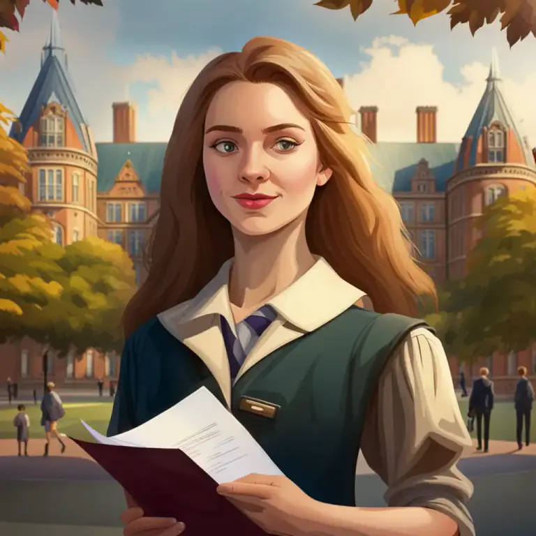 Visual representation of "varsity" - A university or college