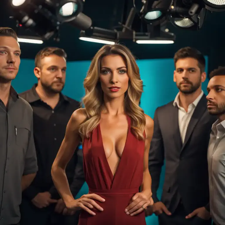 Visual representation of "bachelorette" - An unmarried woman who is involved in a reality TV show where she selects a husband from a group of suitors