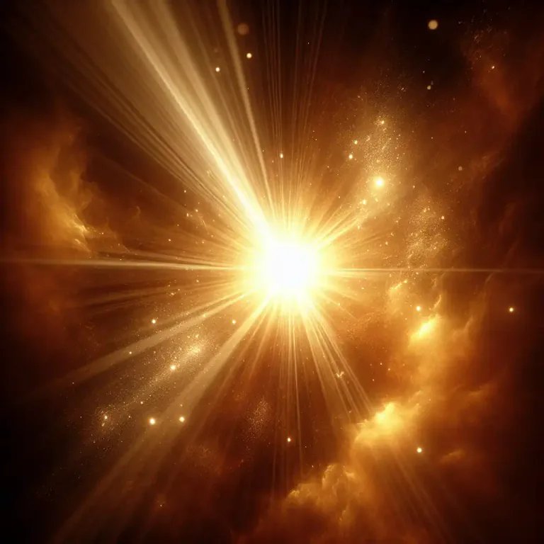 Visual representation of "shine through" - To become clearly visible or noticeable, especially of a quality or sentiment