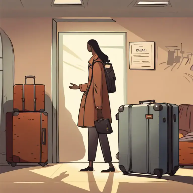 Visual representation of "pack your bags" - To prepare to leave a place or a situation