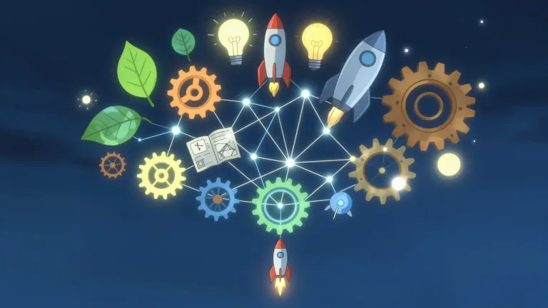 Visual representation of "constellation" - A collection or group of related things