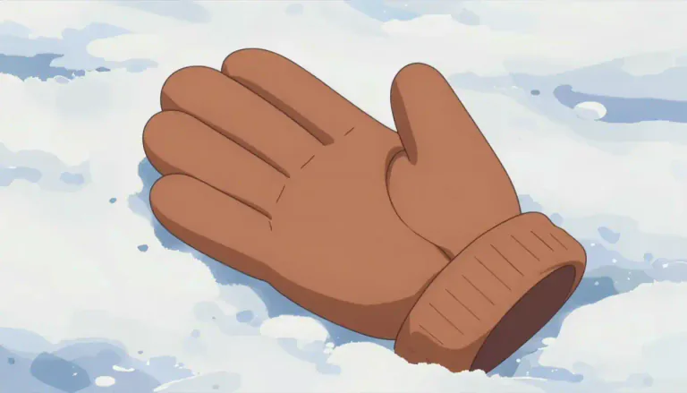 Visual representation of "mitten" - A type of glove that covers the fingers together and the thumb separately