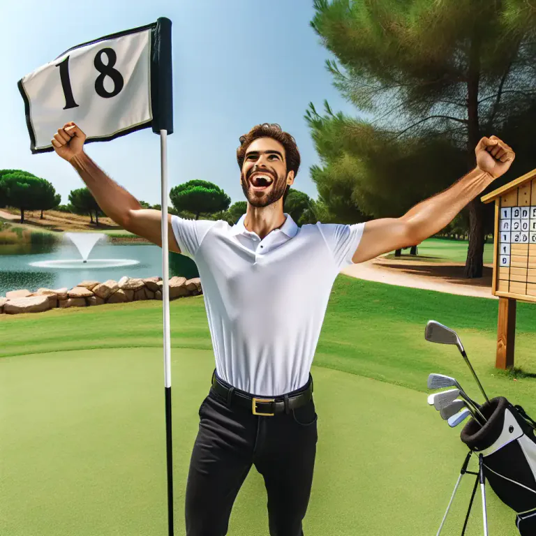 Visual representation of "albatross" - In golf, a score of three under par on a hole.