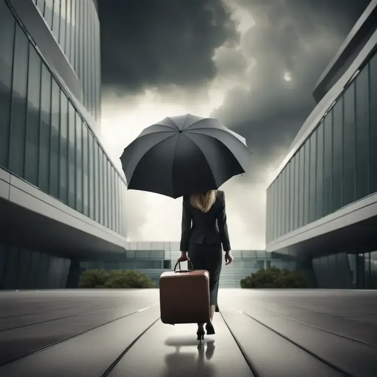 Visual representation of "under a cloud" - If someone is under a cloud, they are suspected of having done something wrong.
