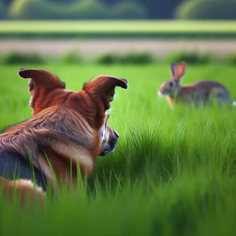 Visual representation of "scent" - To identify or follow something by its smell.