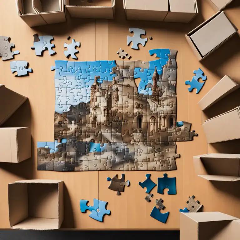 Visual representation of "intact" - Not missing any parts, all pieces are present
