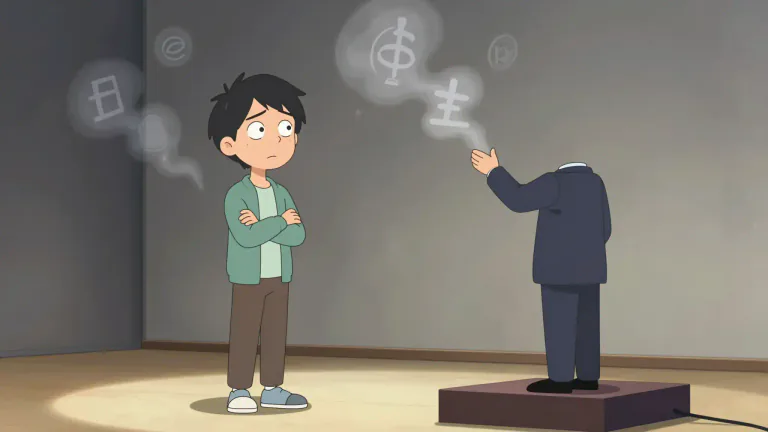 Visual representation of "skeptical" - Questioning or doubting of established beliefs or accepted theories