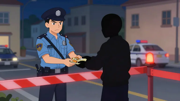 Visual representation of "illegal" - Not allowed by the law