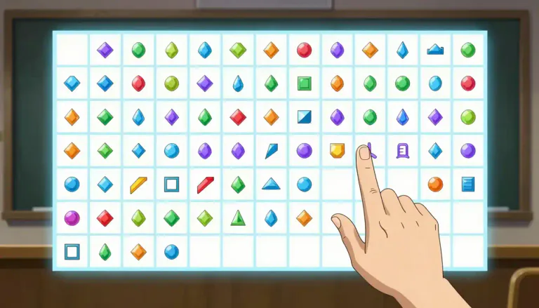 Visual representation of "matrix" - A grid made of rows and columns used to show or organize information.