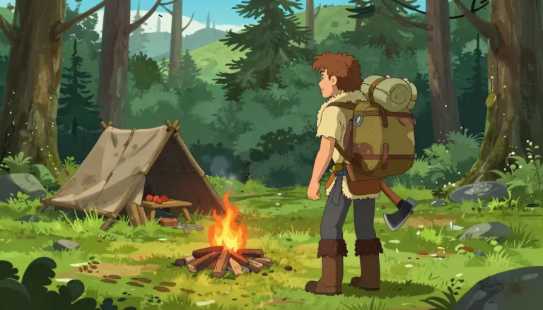 Visual representation of "backwoodsman" - A person who lives in and is very familiar with the woods, especially in remote or thinly populated places.