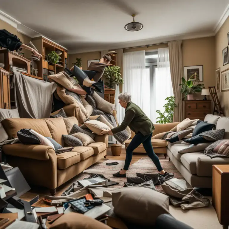 Visual representation of "want rid of somebody/something" - To wish to get rid of or remove someone or something.