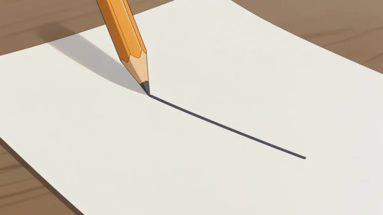 Visual representation of "line" - A long, narrow mark or band