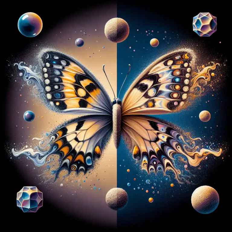 Visual representation of "asymmetry" - The lack of equality between parts or aspects of something; lack of symmetry.