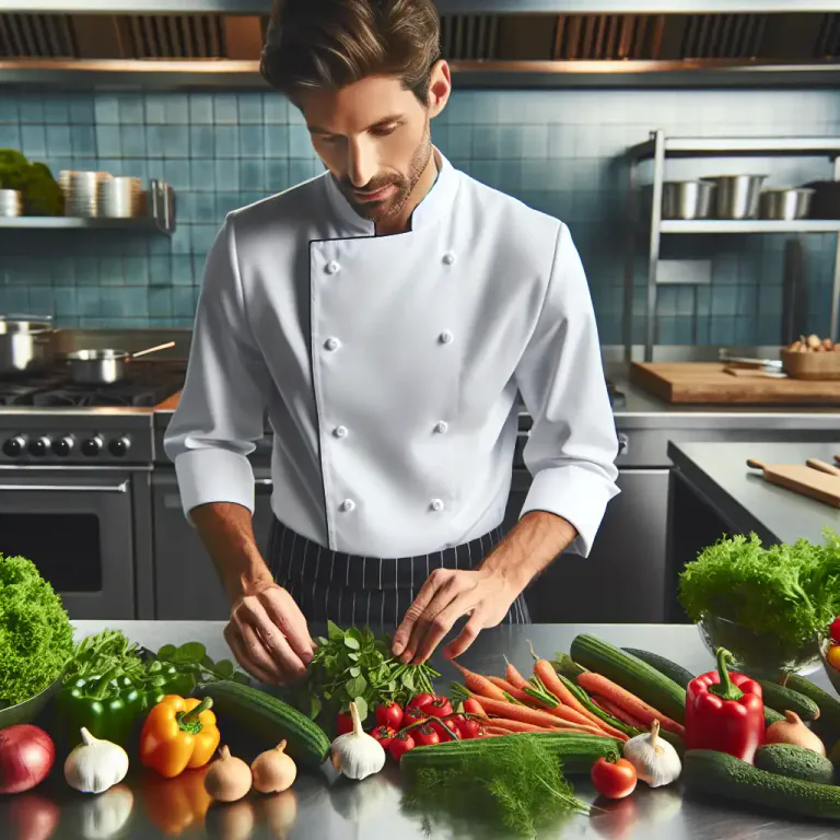 Visual representation of "chef" - A person who is in charge of the kitchen in a restaurant.