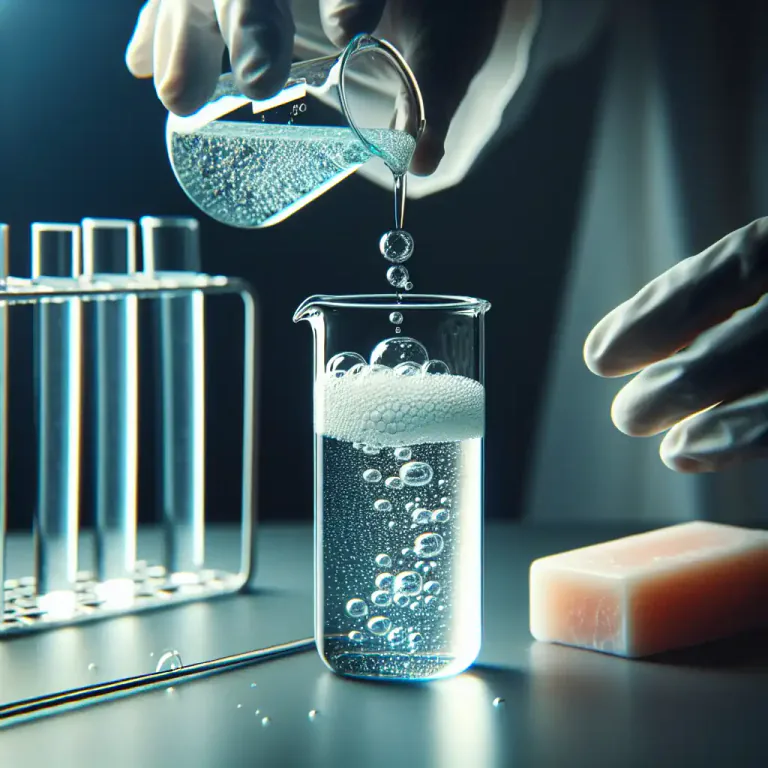 Visual representation of "basic" - In the field of chemistry, referring to a substance that can neutralize acids.