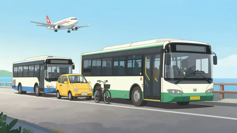 Visual representation of "conveyance" - A means of transportation such as a vehicle, plane, or boat