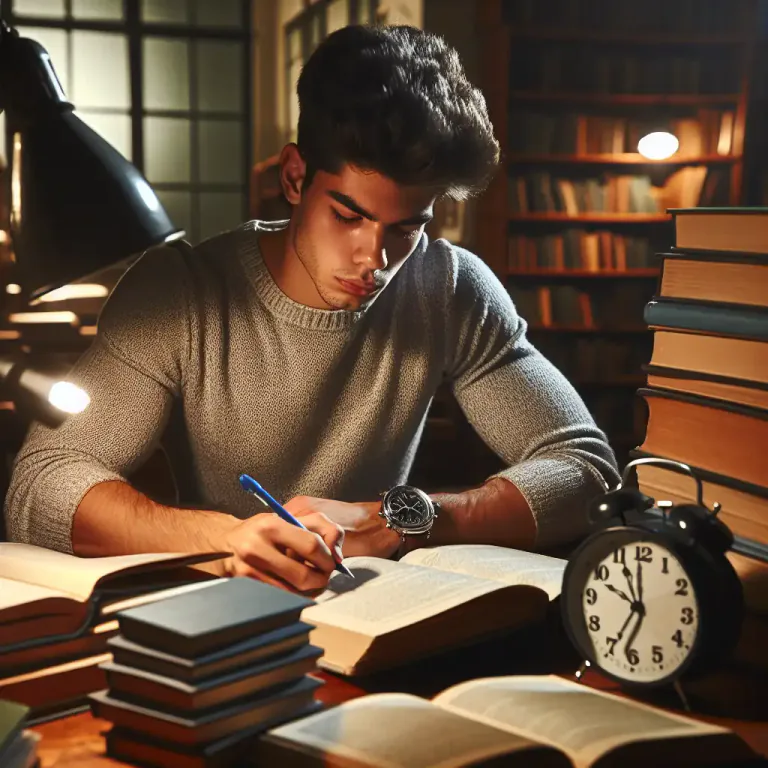 Visual representation of "grinder" - One who studies hard and prepares extensively, especially over an extended period.